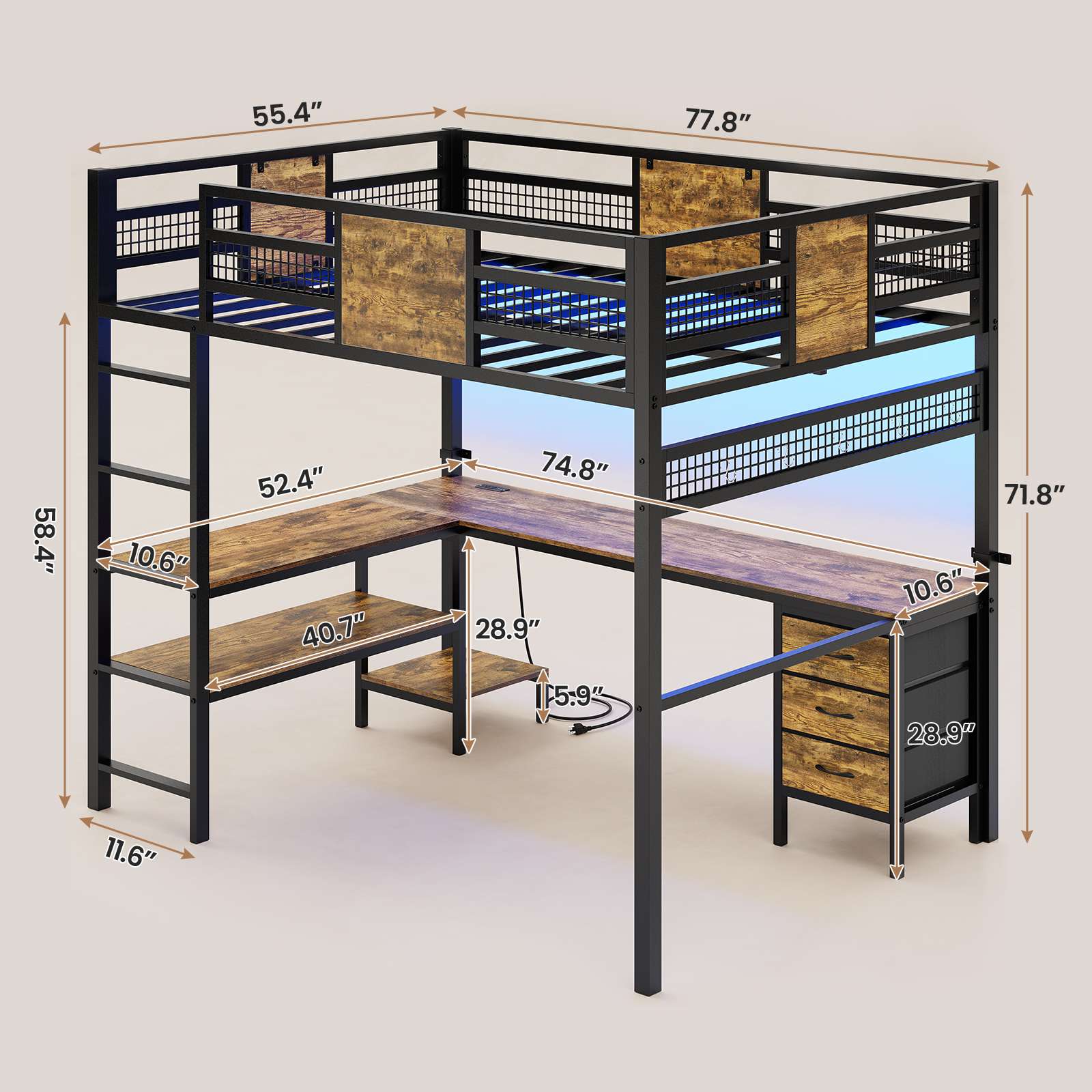 2 person desk